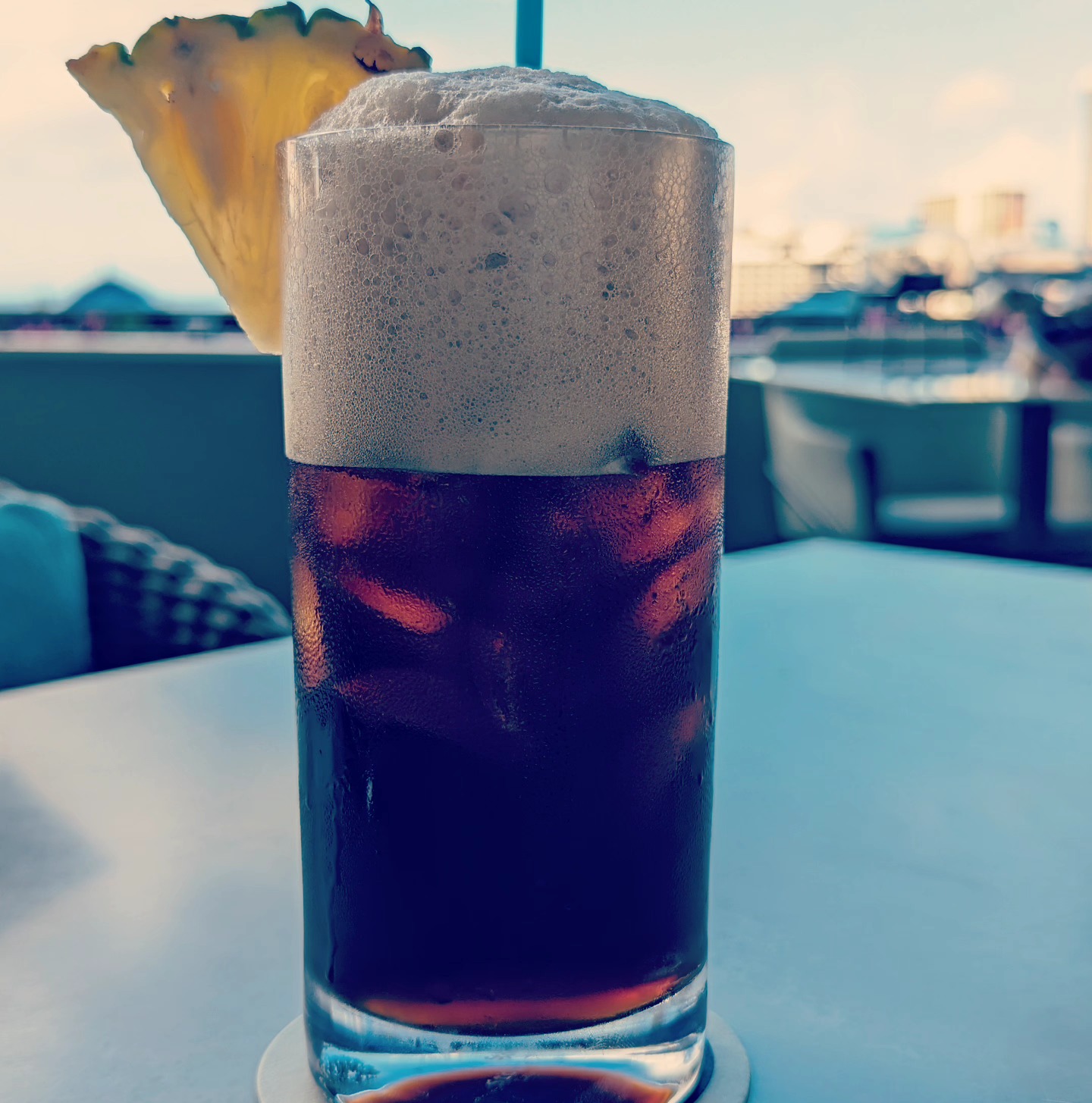 cold brew with a twist and a view